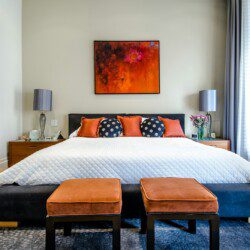 quilted white comforter